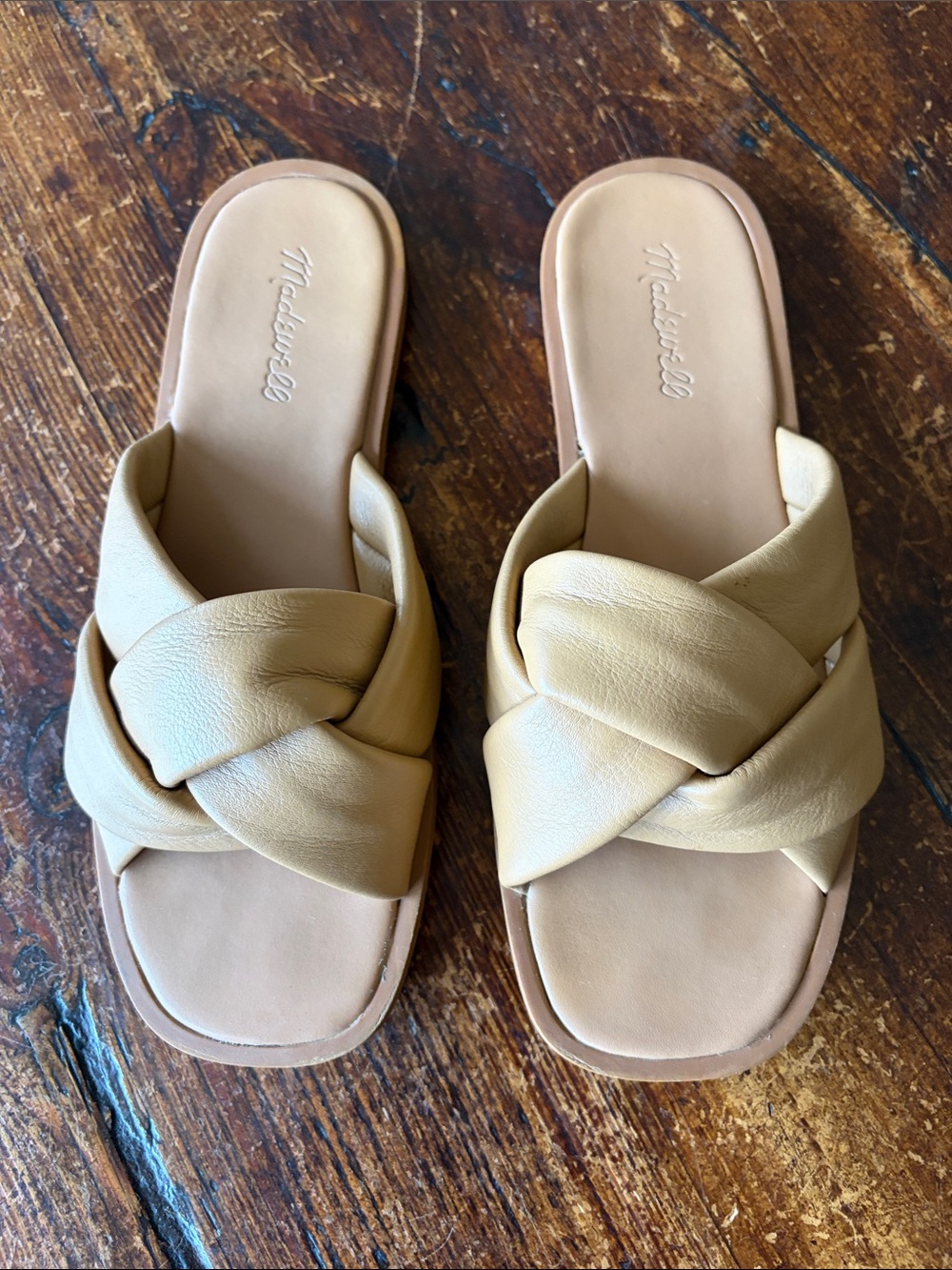 Madewell Jayna Braided Leather Slides